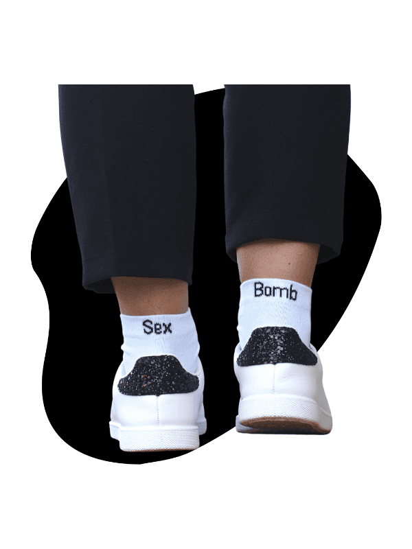 Chaussettes blanches Femme - Sex Bomb