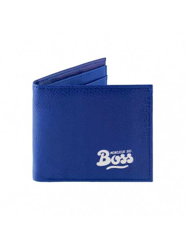 Portefeuille homme bleu "Monsieur Big boss"