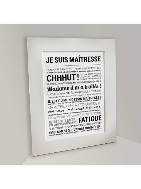 Affiche - Je suis maîtresse