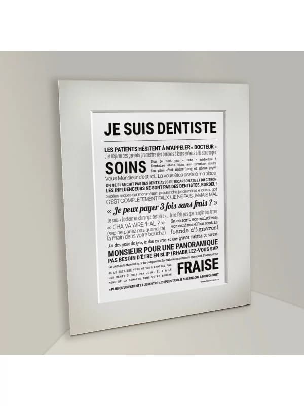 Affiche - Je suis dentiste