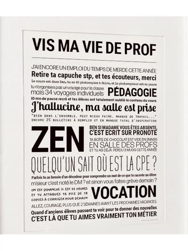 Affiche - Vis ma vie de prof