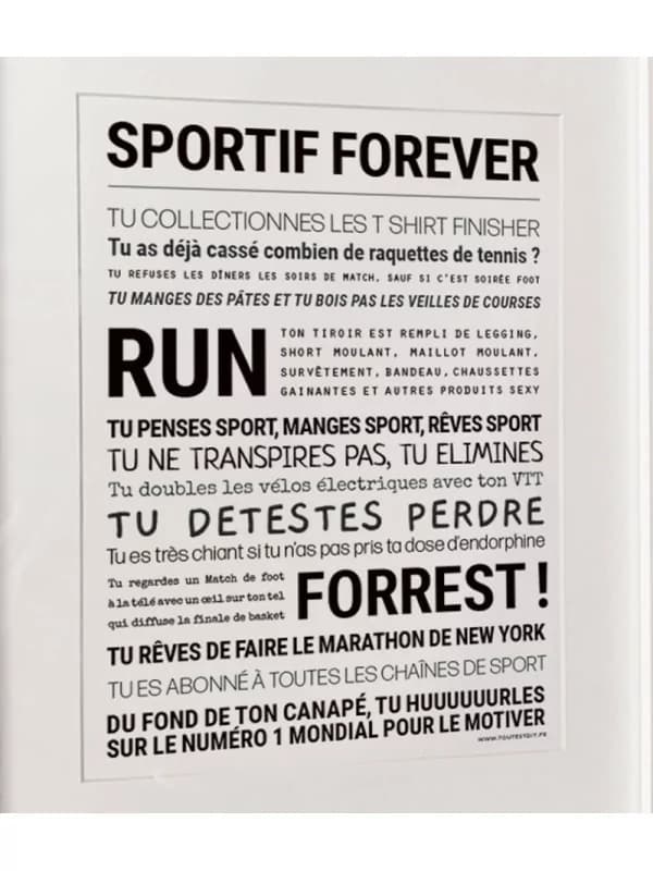 Affiche - Sportif forever