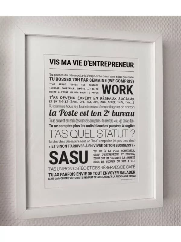 Affiche - Vis ma vie d'entrepreneur