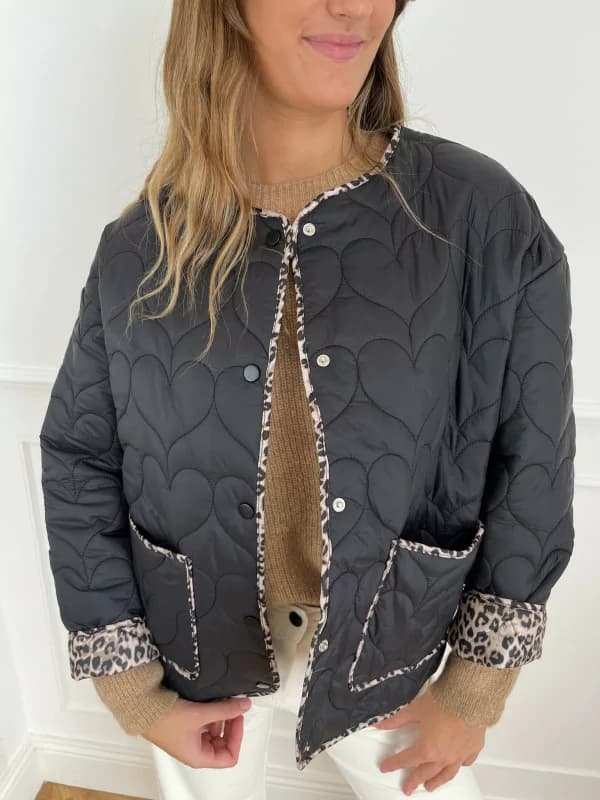 Veste à doublure léopard - Cléo L/XL
