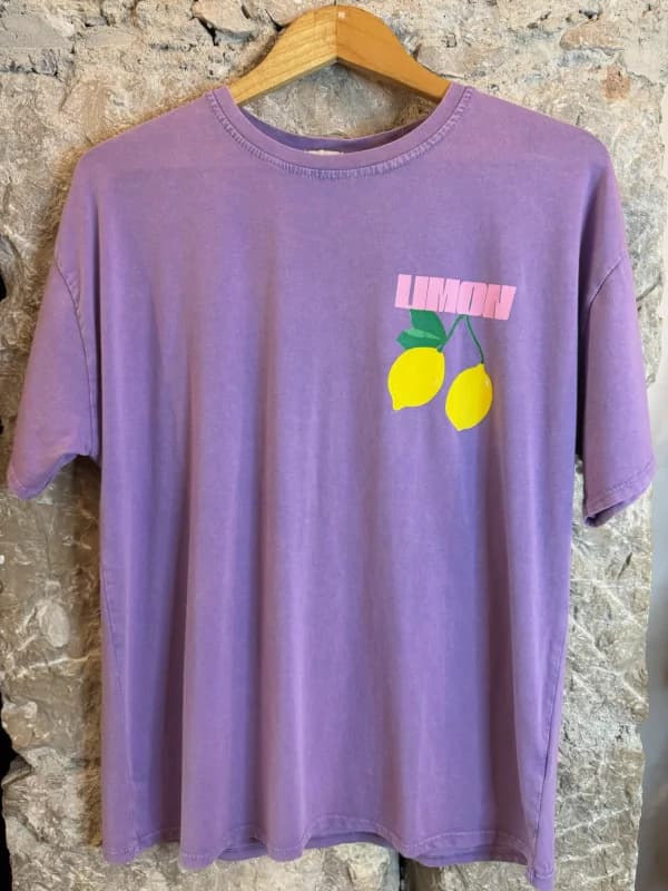 T-shirt Citron violet - Limon Cello Taille unique