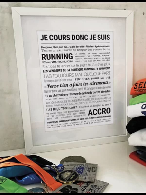 Affiche - Je Cours Donc Je Suis