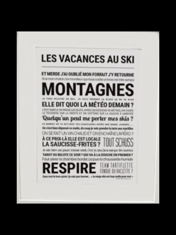 Affiche - Les Vacances Au Ski