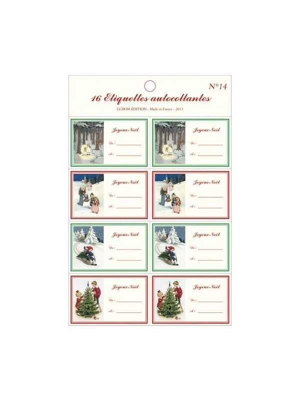 16 Etiquettes de Noël (n°14)