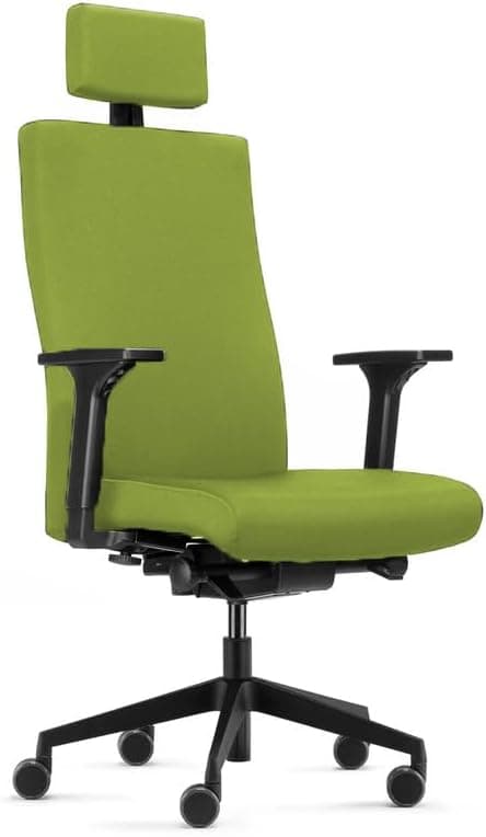 Chaise de bureau ergonomique – Ultra-confort, accoudoirs 4D, dossier réglable, mécanisme synchrone - Noir