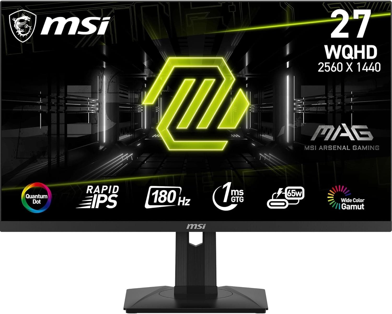Écran PC Gaming WQHD 27’’ – Rapid IPS 240 Hz, 1 ms, HDR400, G-Sync & USB-C 65W - 27'' / WQHD / Pivotable - 180 Hz / Rapid IPS QD / 1 ms / FreeSync