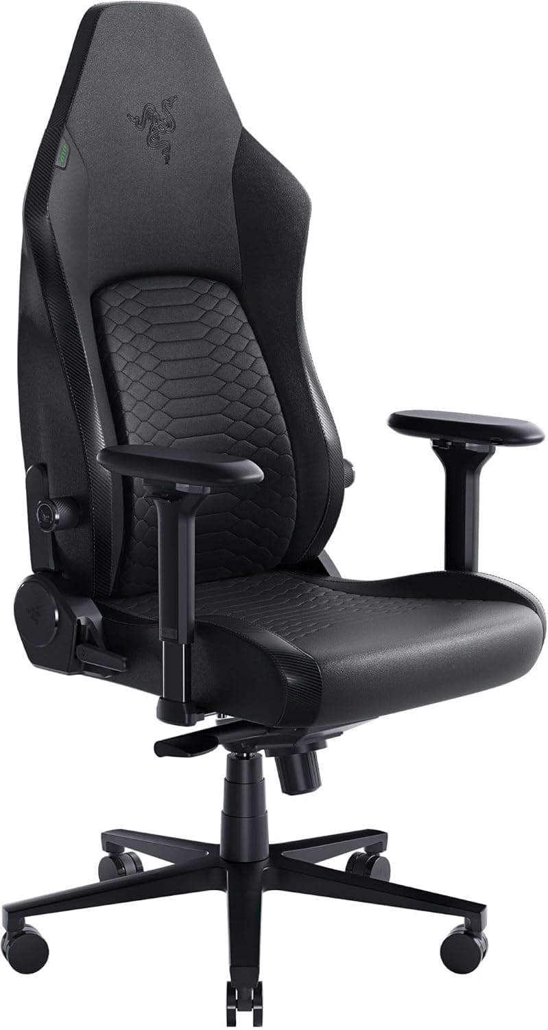 Fauteuil gaming avec soutien lombaire réglable - Noir, Iskur V2