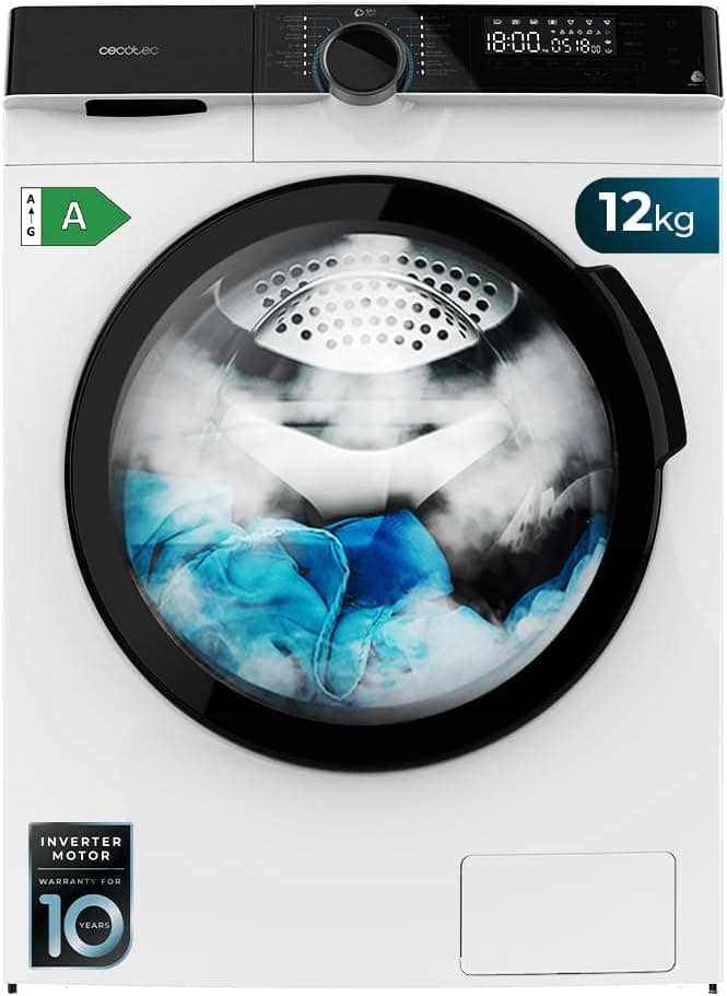 Lave-linge 12 kg 1400 tr/min Classe A – Puissant & précis - 88.5 x 65 x 57.5 cm - Blanc - Série 1000