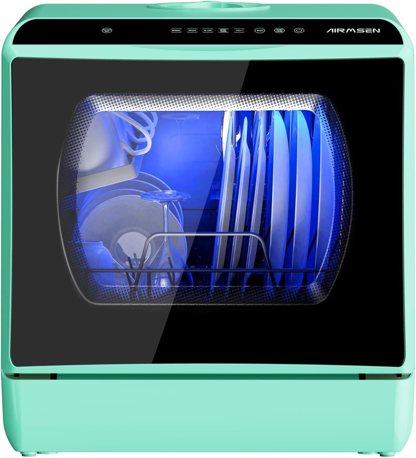 Mini lave-vaisselle 4 couverts – Ultra-compact & Efficace - Vert