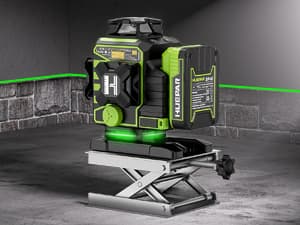 Niveau laser 4D 360°, 4 lignes 360°, télécommande et batterie USB-C