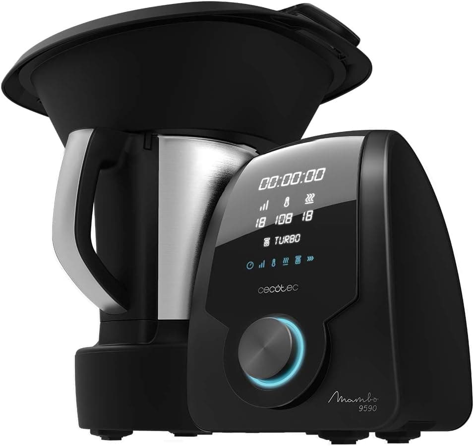 Robot de cuisine multifonction 3,3 L – 1600 W, 37 fonctions, écran tactile 5”, balance intégrée, Wi-Fi, carafe inox - Mambo 9590