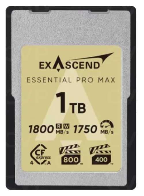 Exascend Essential Pro Max PCIe Gen4x1 CFexpress Type-A 4.0 1TB