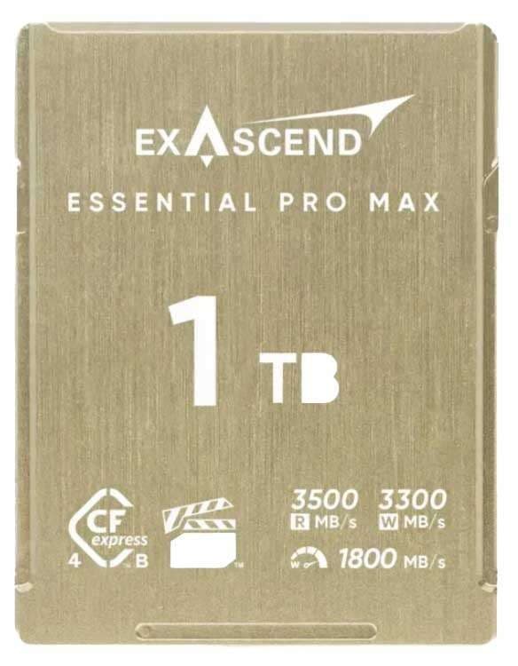 Exascend Essential Pro Max PCIe Gen4x2 CFexpress Type-B 4.0 1TB