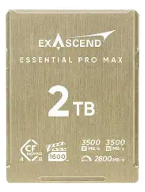 Exascend Essential Pro Max PCIe Gen4x2 CFexpress Type-B 4.0 2TB
