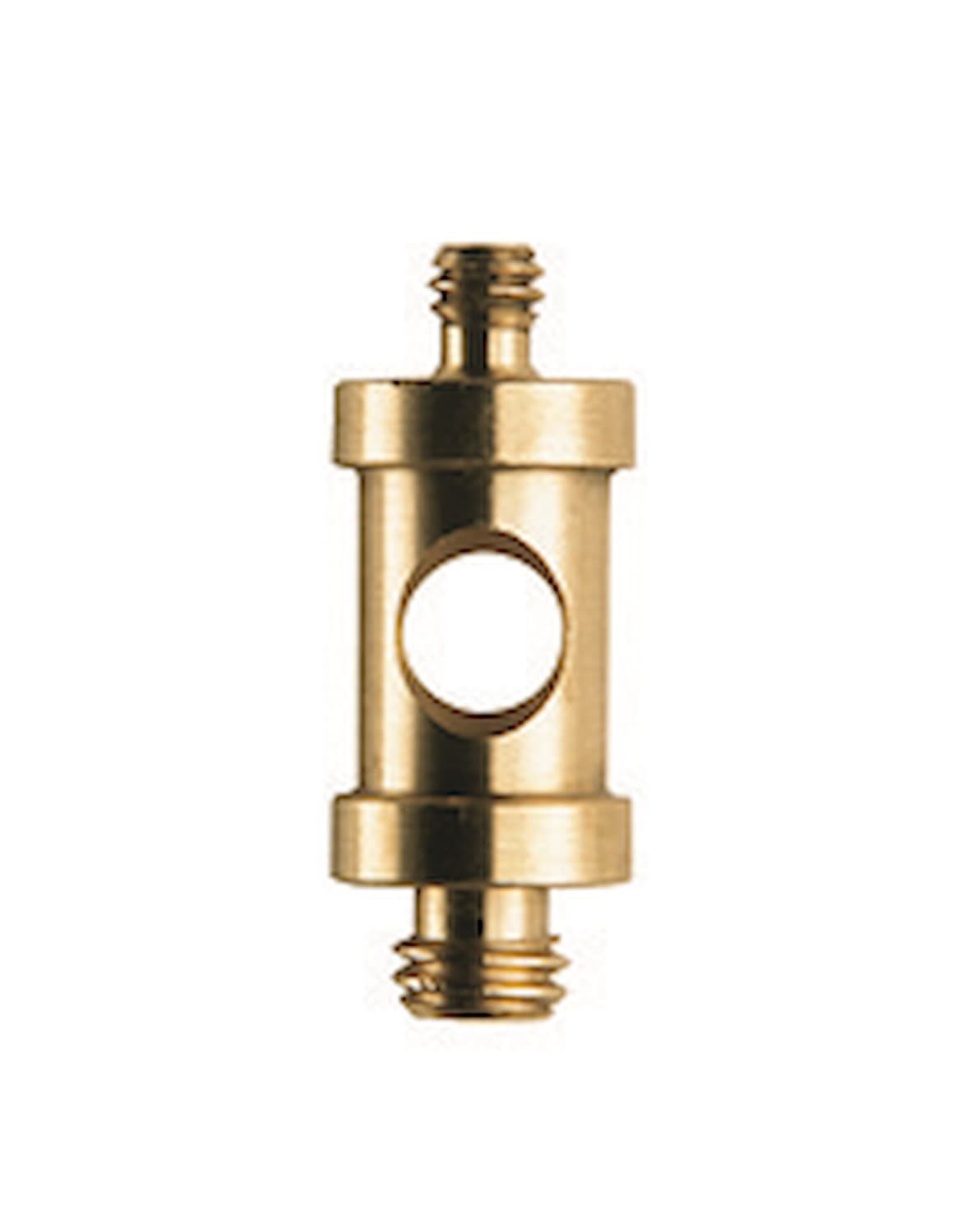 Manfrotto 118 – espiga corta de latón de 16 mm con tornillos de 1/4″ y 3/8″