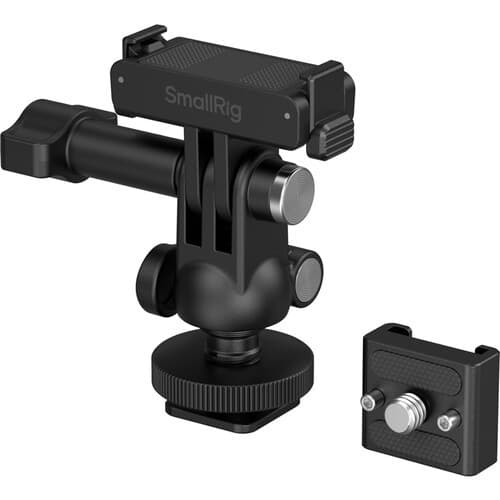 SmallRig Quick Release Adapter Support with Cold Shoe Mount and mini Ball Head for DJI Osmo Action 6