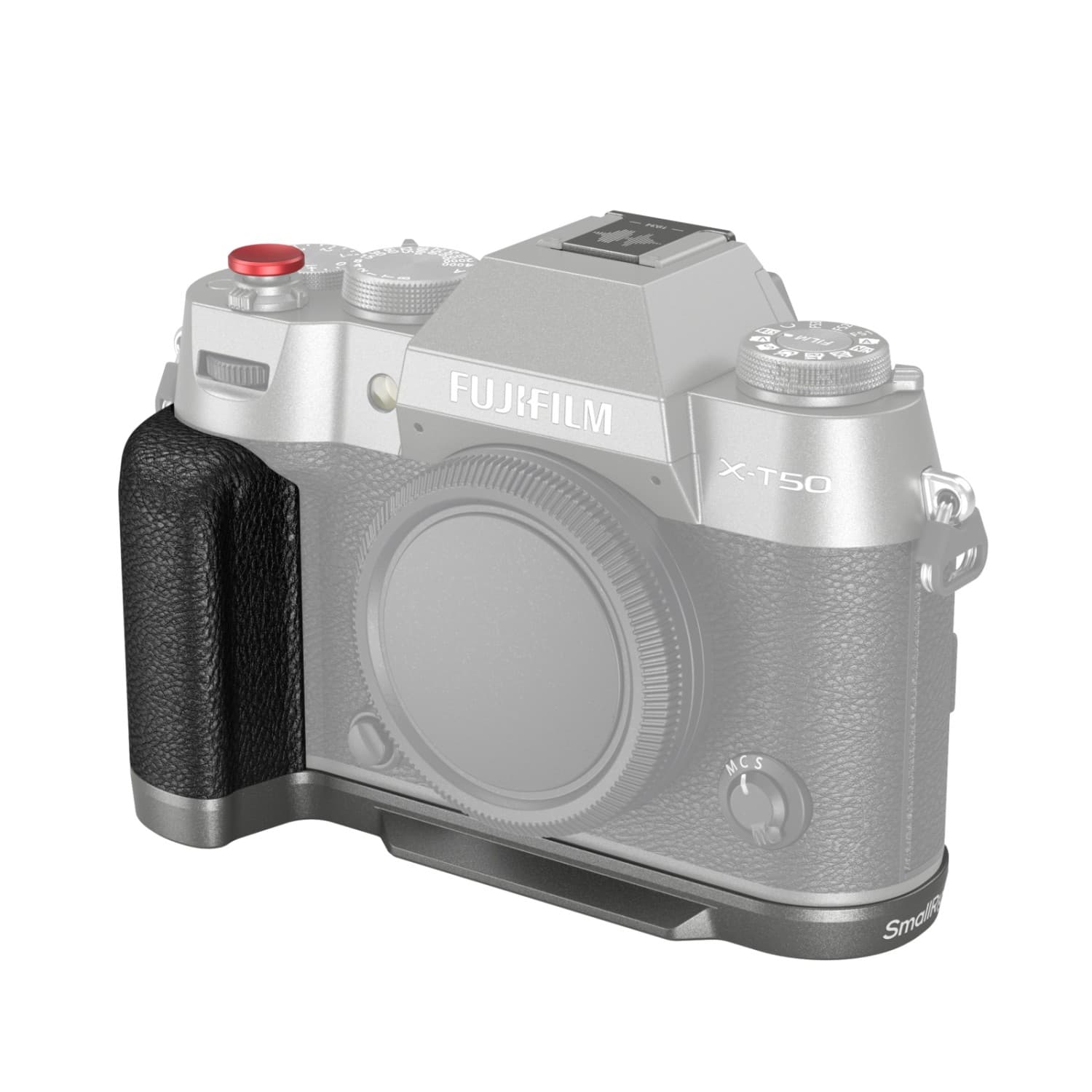 SmallRig L-Shape Mount Plate with Handle for FUJIFILM X-T50 (Silicone/Charcoal Silver) 4712B