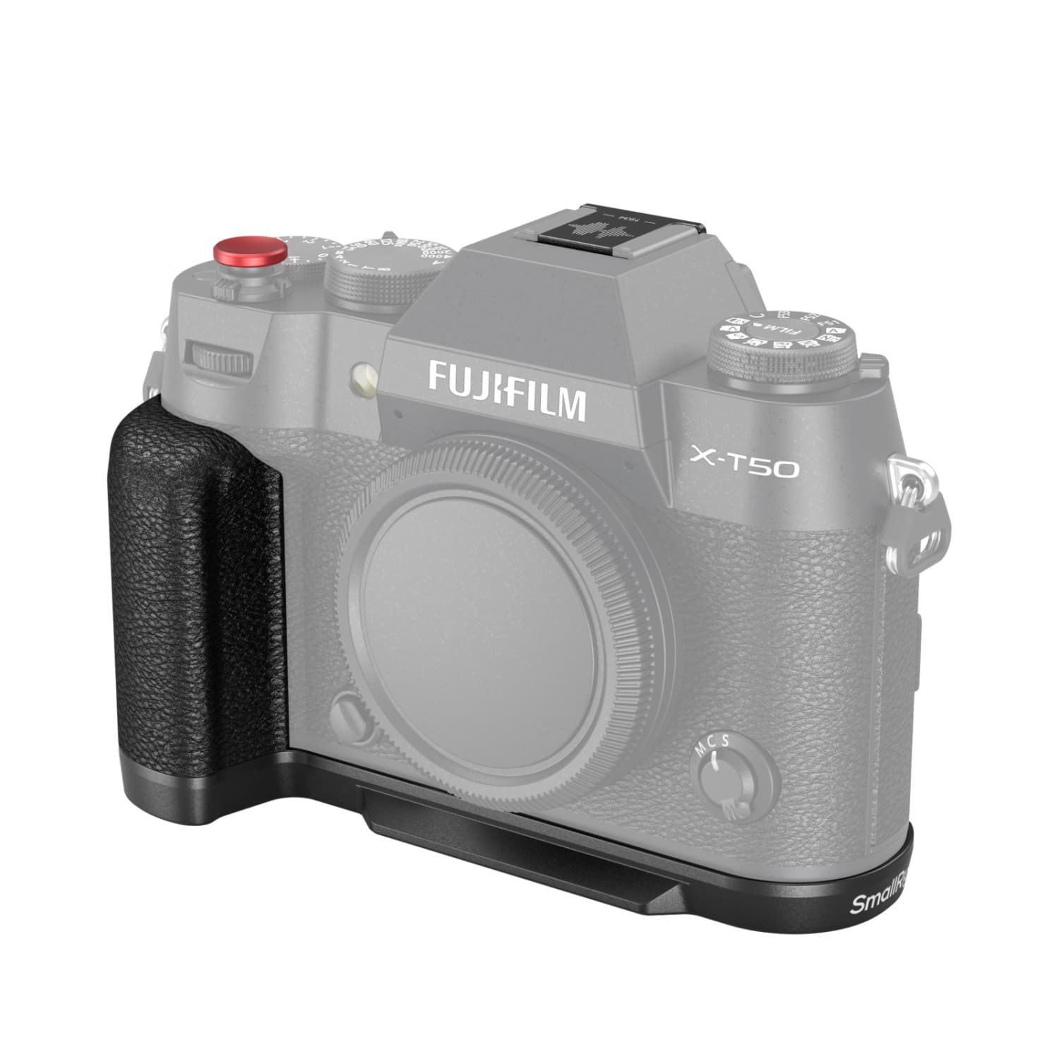 SmallRig L-Shape Mount Plate with Handle for FUJIFILM X-T50 (Silicone/Black) 4783C