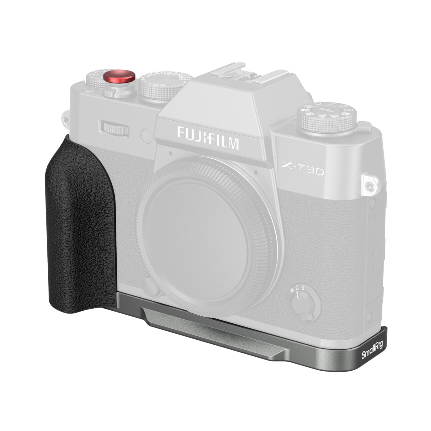 SmallRig L-Shaped Mount Plate with Silicone Handle for FUJIFILM X-T30/X-T30 II/ X-T30 III (Ch.Silv) 5665