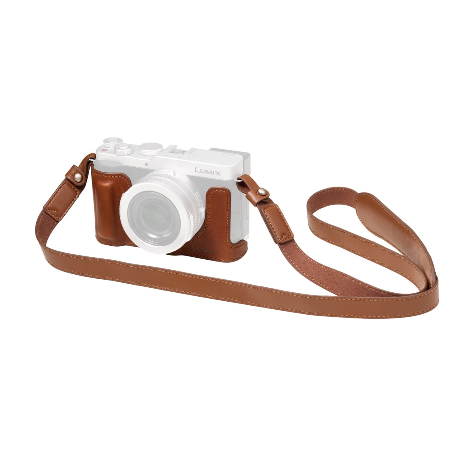 SmallRig Leather Half Case Kit for Panasonic LUMIX L10 (Brown) 6275