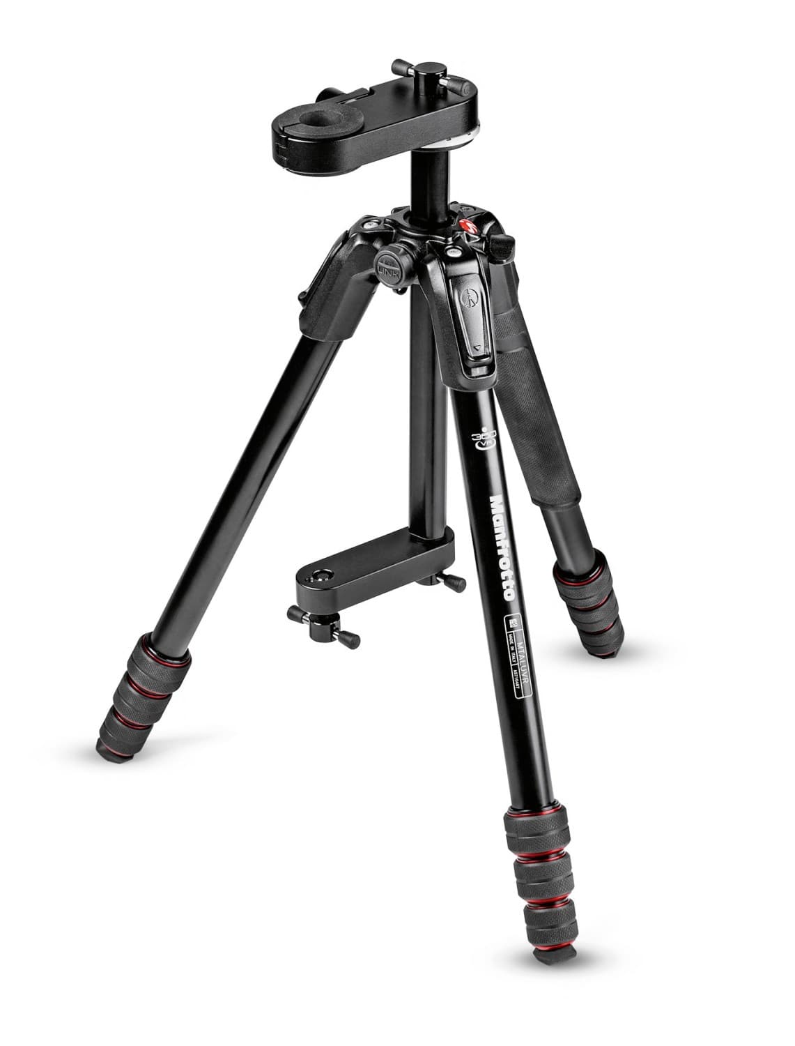 Manfrotto MTALUVR – trípode de aluminio de 4 secciones para 360° y VR