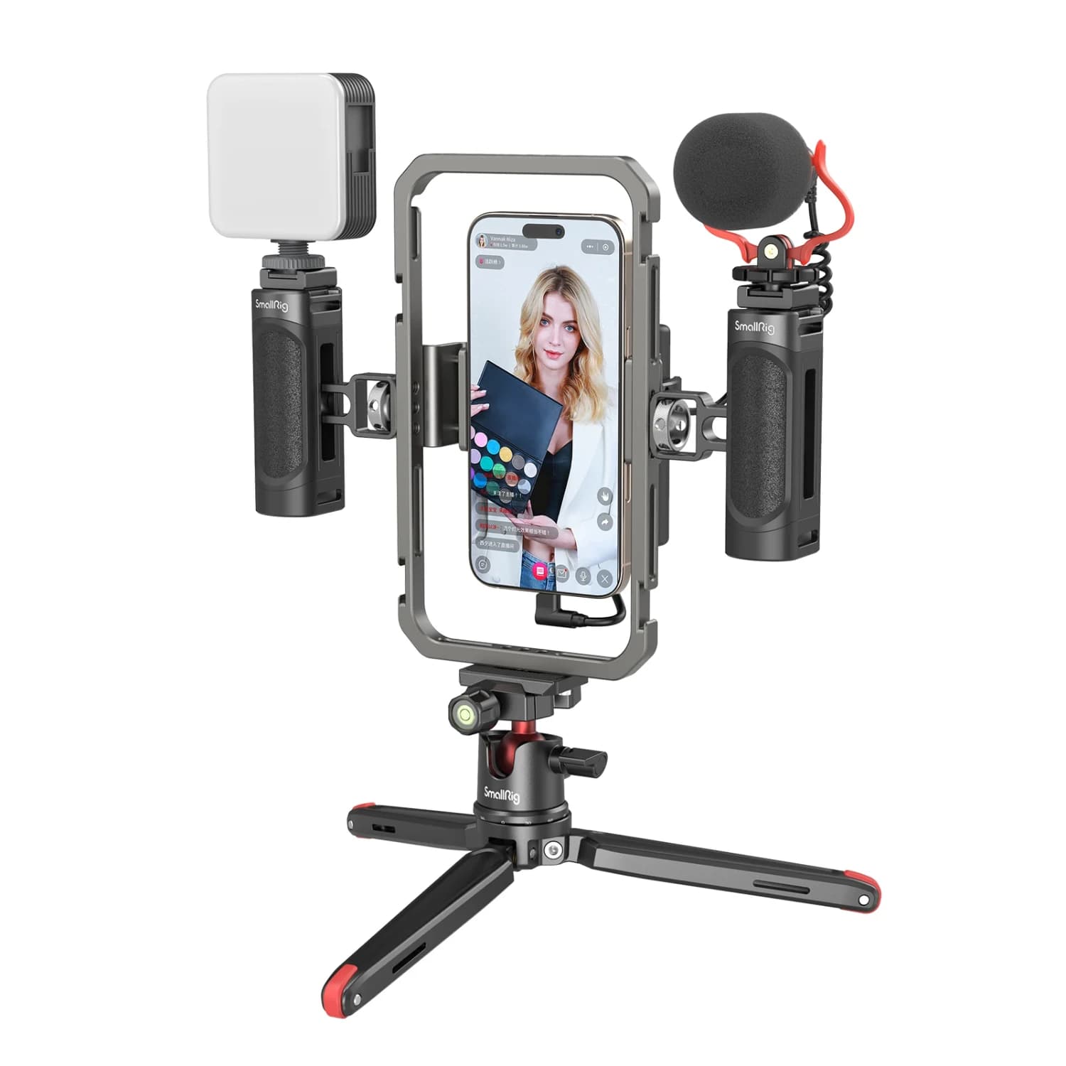 SmallRig All-in-One Video Kit For Smartphone with Audio and Lighting System 3384D