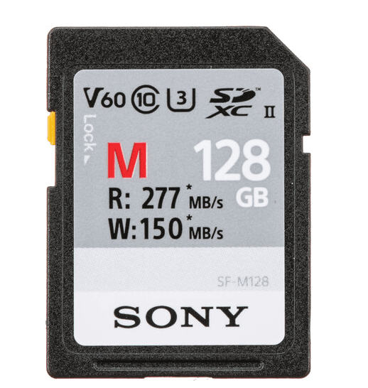 Sony Professional UHS-2, SD Card cl10 128GB