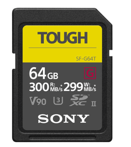 Sony TOUGH PRO G series,CL10 UHS-II R300/W299
