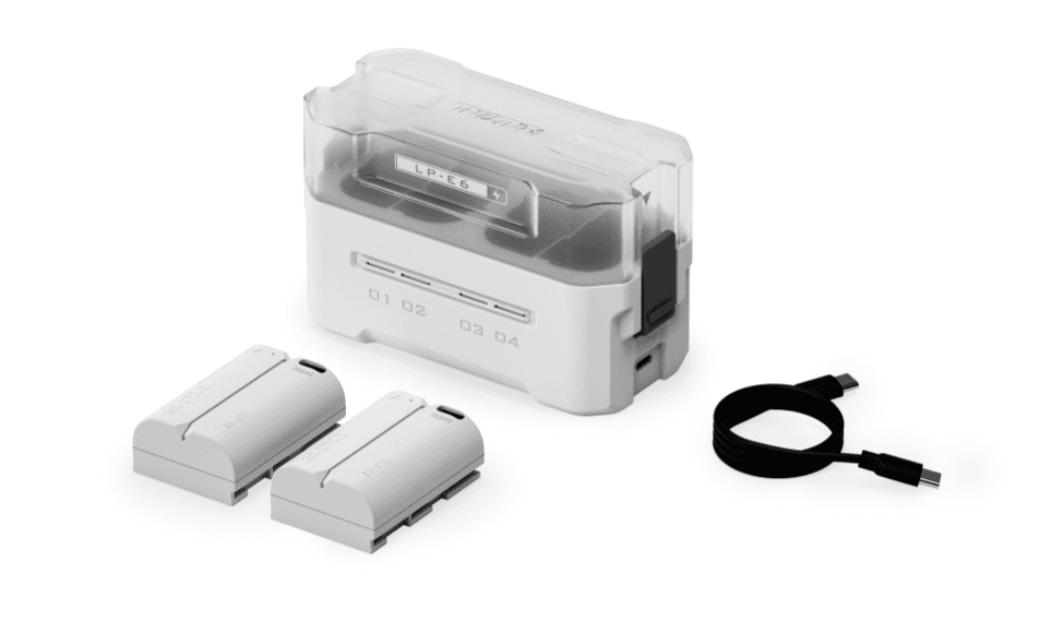 Tilta LP-E6P Charging Station Battery Kit (2 Batteries) - Off White