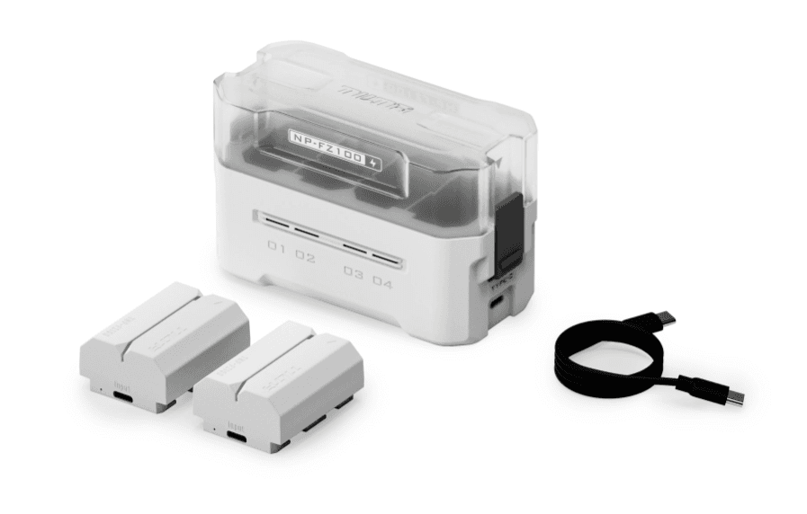 Tilta NP-FZ100 Charging Station Battery Kit (2 Batteries) - Off White
