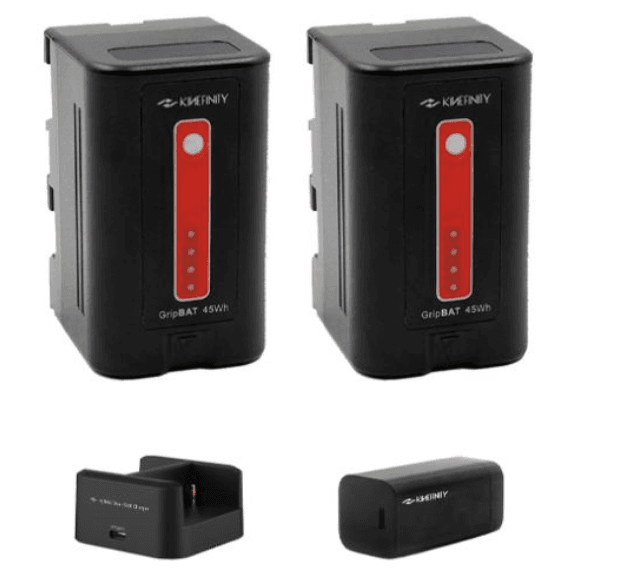 Kinefinity GripBAT 4S x2 + PD Hybrid Dual Charger Pack x1