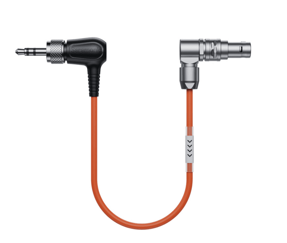 Saramonic SR-TRS-C05 Right-Angle 5-Pin LEMO Male (Reverse) to Locking 3.5mm TRS Timecode Cable