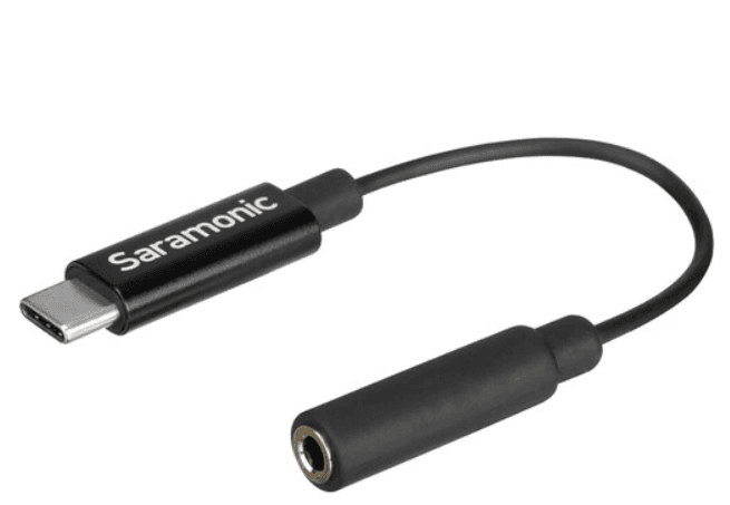 Saramonic Female 3.5mm TRS Microphone & Audio Adapter for DJI Osmo Pocket & DJI Pocket 2 Cameras