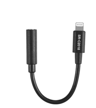 Saramonic Female 3.5mm TRS Microphone & Audio Input Adapter for Apple iPhone & iPad