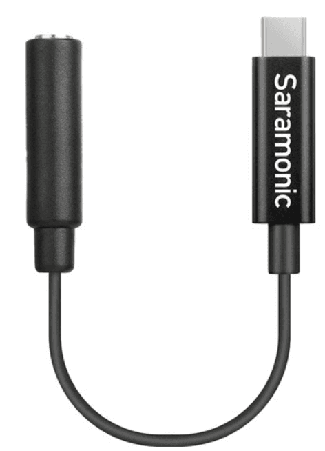 Saramonic Female 3.5mm TRS Microphone & Audio Adapter Cable for DJI Osmo Action Cameras