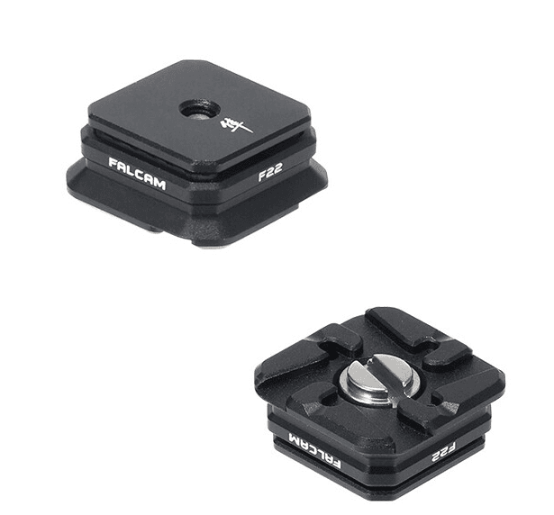 FALCAM F22 placa adaptadora de zapata fría (negra)