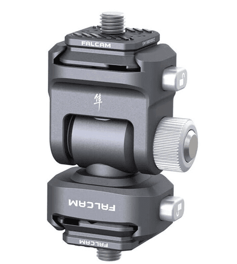 FALCAM F22 kit de rótula panorámica doble de anclaje rápido (negro)