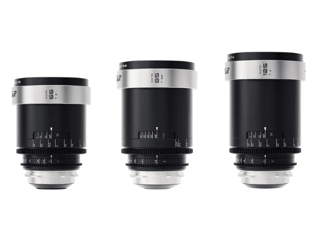 Blazar Cato 2X Full Frame Anamorphic 55/85/125mm 3-lens Set