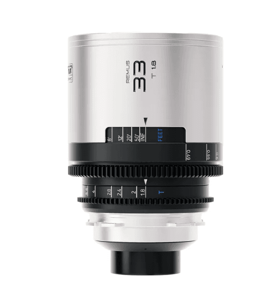 BLAZAR Remus 33mm T1.8 1.5X Full Frame Anamorphic Lens (Silver Flare)
