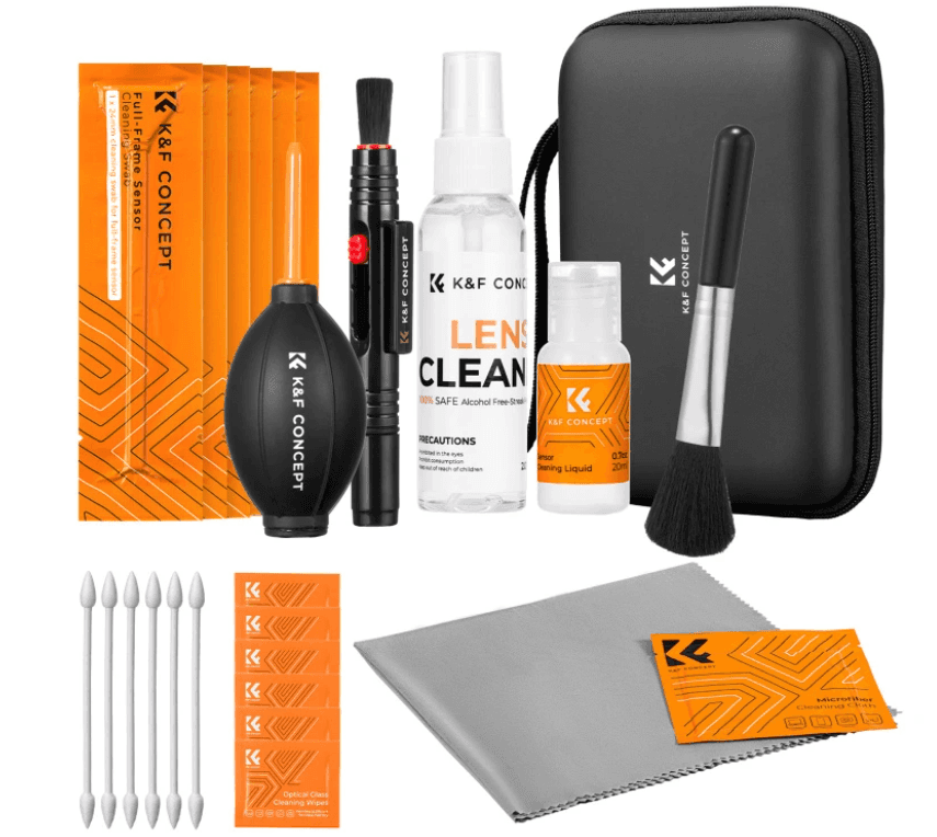 K&F CONCEPT 25-1 Professional Camera Cleaning Kit for DSLR Cameras with Full Frame Sensor Cleaning S