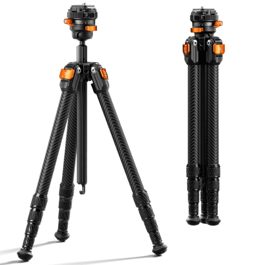 K&F Concept A225C2+BH-28R – trípode de viaje de fibra de carbono de 152 cm con rótula de bola