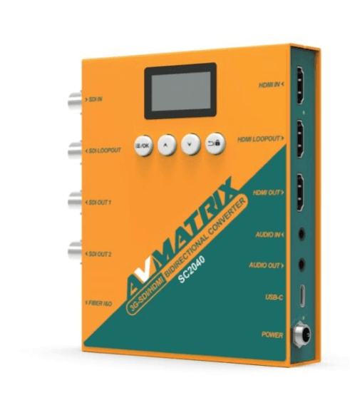 AVMatrix 3G-SDI/ HDMI Bidirectional Scaling Converter With SFP Module TX
