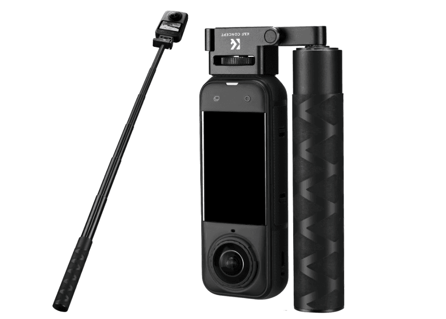 K&F Selfie Stick1/4 folding design with positioning column, foldable, compact and stable, easy to ca