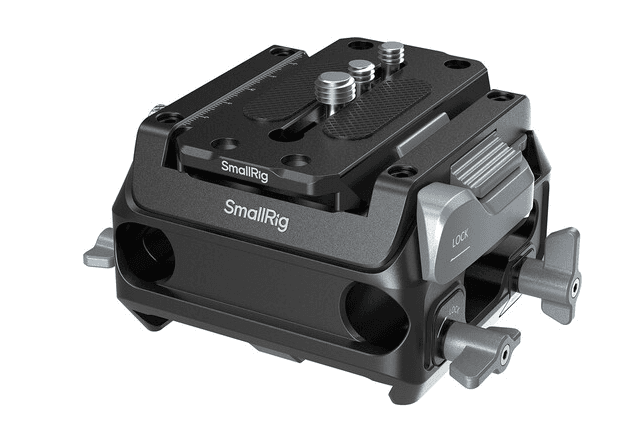 SmallRig Manfrotto-Type Mount Plate Kit with 15mm Dual Rod Clamp 5366