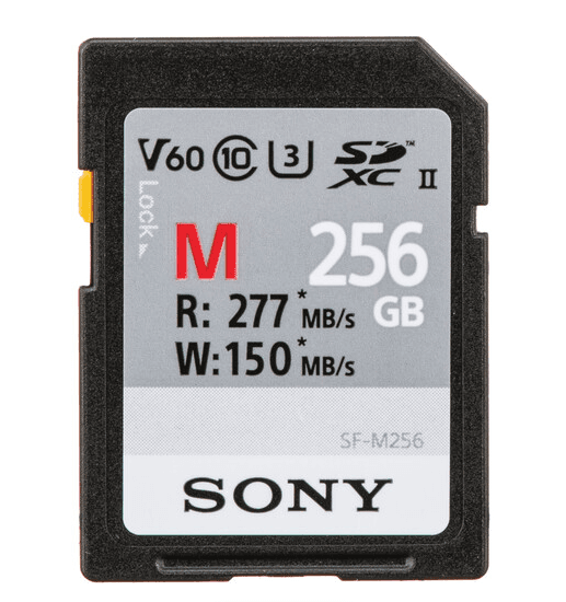Sony Professional UHS-2, SD Card cl10 256GB