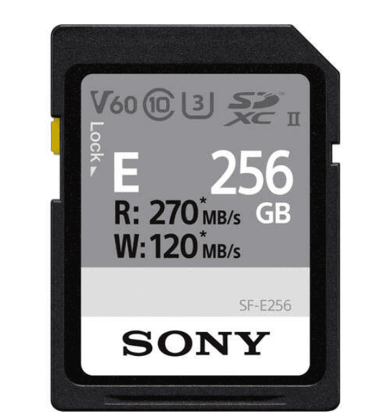 Sony UHS-II Entry series CL10_U3 R270/W120 V6